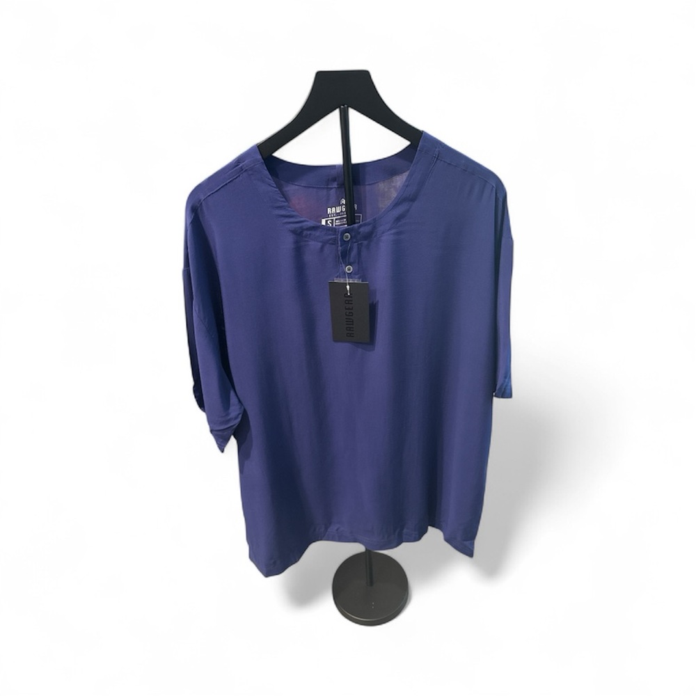 NWT Rawgear Sleep Henley Blue